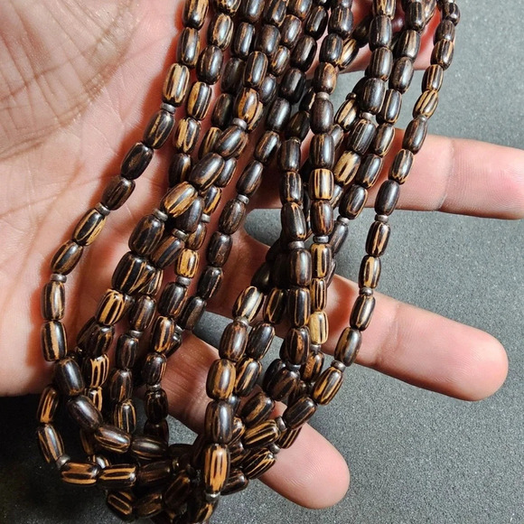 Silpada Retired Palm Wood & Sterling Silver Bead Multi Strand Statement Necklace - Picture 6 of 7